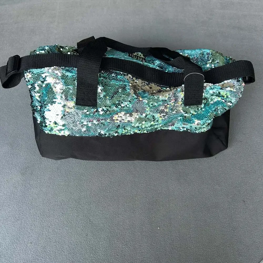 Justice Girls Dance Sequin Duffle Gym Bag Z89